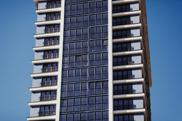 New apartment house residential building. Mortgage