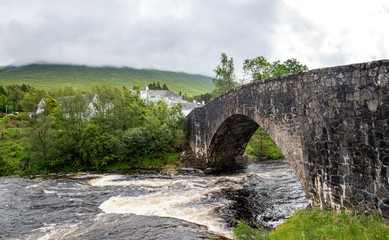 Fototapeta na wymiar The bridge of orchy in the central highlands of Scotland