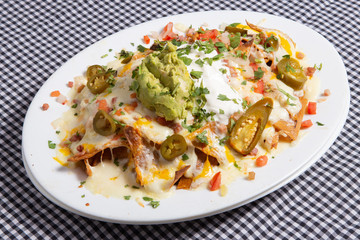 Plate of nachos.