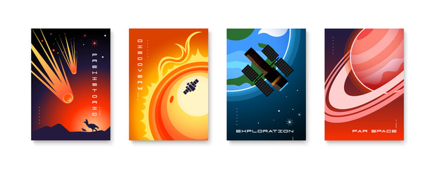 Space Vertical Posters Collection