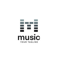 music logo in modern design template.abtract modern note logotype
