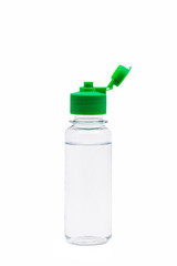 transparent plastic bottle