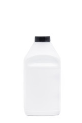 empty white plastic bottle