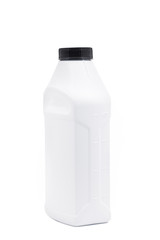 empty white plastic bottle
