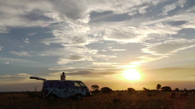 Coucher soleil van australie