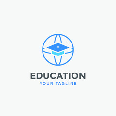 education logo icon design vector illustration for univercity,school and other