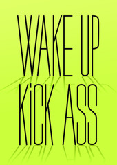 Vector hand drawn lettering poster 