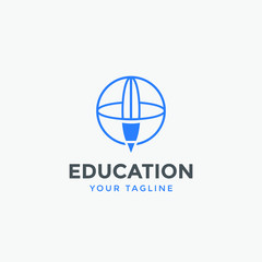 education logo icon design vector illustration for univercity,school and other