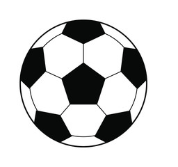 soccer ball isolated on white, vector