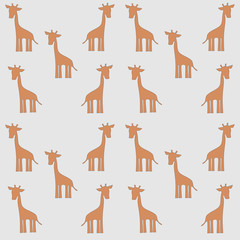 seamless pattern with the image of giraffe