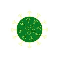 Fototapeta premium Corona Virus Schematische Darstellung