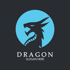 Dragon vector icon illustration