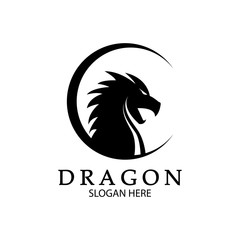 Dragon vector icon illustration