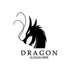 Dragon vector icon illustration