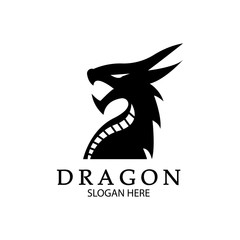 Dragon vector icon illustration