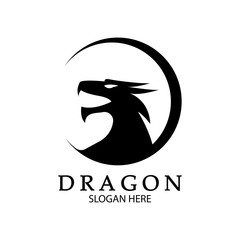 Dragon vector icon illustration