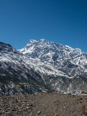 View of the Annapurna massif, Annapurna Trek, Nepal