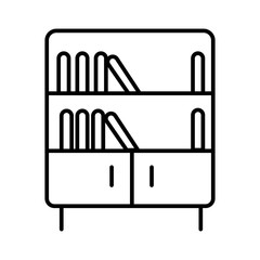 BookCase vector icon Glyph Illustration