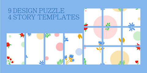 Post flower backround