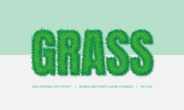 Text Effect - Grass