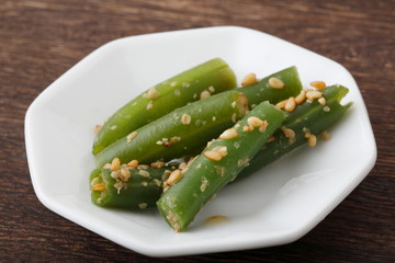 いんげん　胡麻和え