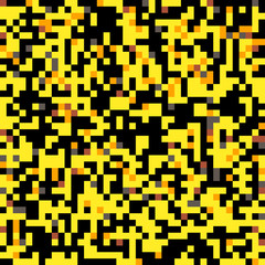 Abstract Mosaic Background, yellow and grays with orange, pixels background, mosaic, abstract background
