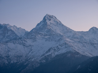 Fototapeta na wymiar Annapurna South view from Poon Hill