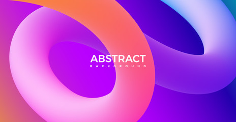 Abstract 3d curve line shape  gradient colorful background