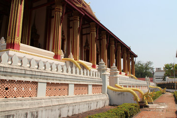 buddhist temple (Wat Ho Phra Keo) in vientiane (laos)