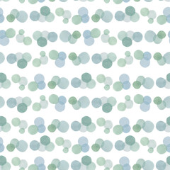 seamless pattern with circles Hand-painted watercolor drawing