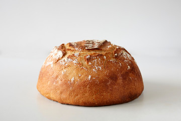 Homemade loaf of white bread