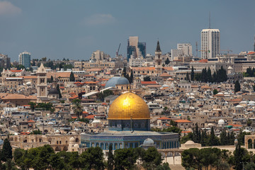 Fototapeta premium Nice panorama of the city of Jerusalem