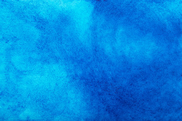 Watercolor blue background, texture  paper