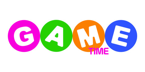 Game time with font design.