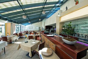 Restaurant. Gas station. No visitors. No money. Corona virus. Sars-Co-2. Sars - 19th. CoVID - 19.