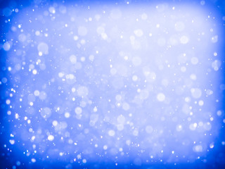 Blue bokeh background. Blur the background and wallpaper