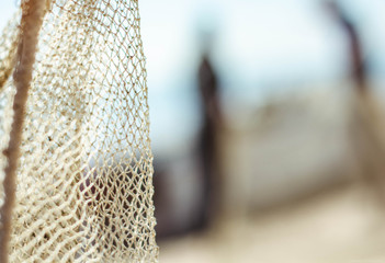 Fishing net / net / fish / fishing / sea / abstraction/ silhouette / shadow