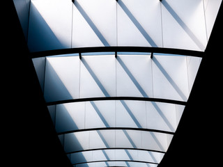 Open Roof Frame with Oblique Shadow