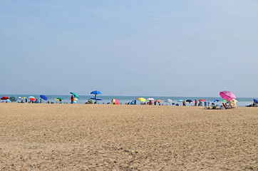 Unequipped wild beach. Free beaches for vacationers