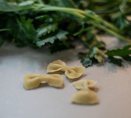 Farfalle hand gemacht