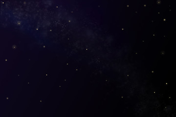 Fototapeta premium background picture, dark night sky, space with stars and planets, concept of nature, universe