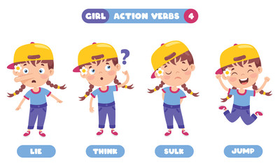 Action Verbs For Children Education