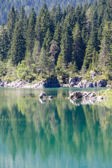 Black lake at Triglav National Park, Slovenia