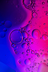 Pink, blue and purple drops.