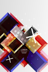 Metal arrow shape background. Abstract geometric background with 3d effect composition For Wallpaper, Banner, Background, Card, Book Illustration, landing page