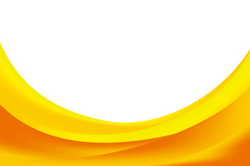 Abstract Blurry Smooth Bright Yellow Orange Curve Gradient Background Design, Soft Yellow Orange Background Template Vector