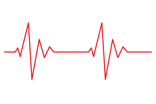 heart beat line pulse rhythm icon vector