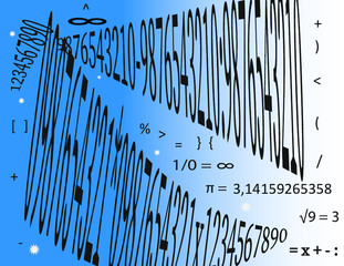 numeri dallo spazio numeri e simboli