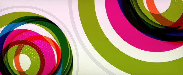 Obraz premium Trendy simple circle abstract background, dynamic motion concept. Vector Illustration For Wallpaper, Banner, Background, Card, Book Illustration, landing page