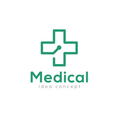 Obraz premium Creative Medical Concept Logo Design Template